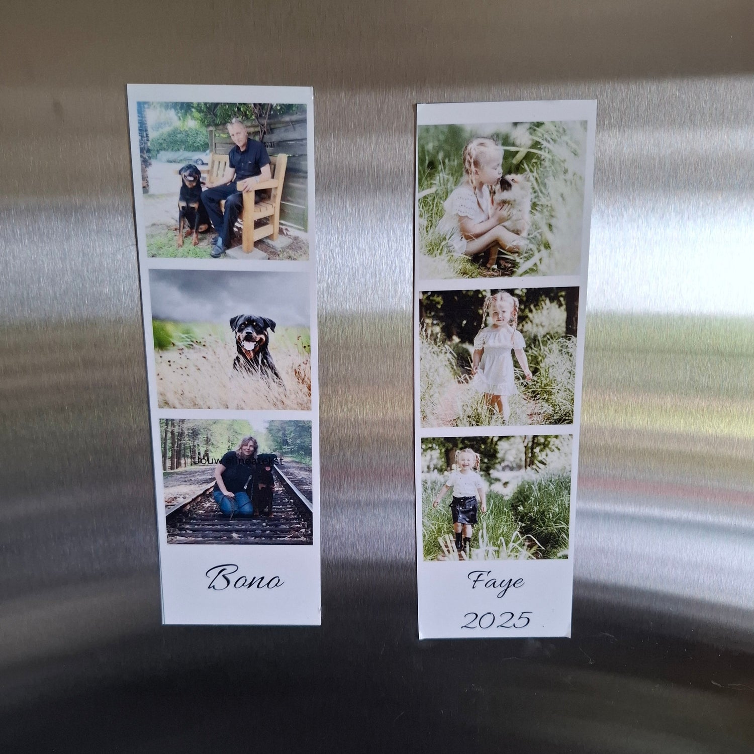 foto magneten in fotohokje stijl