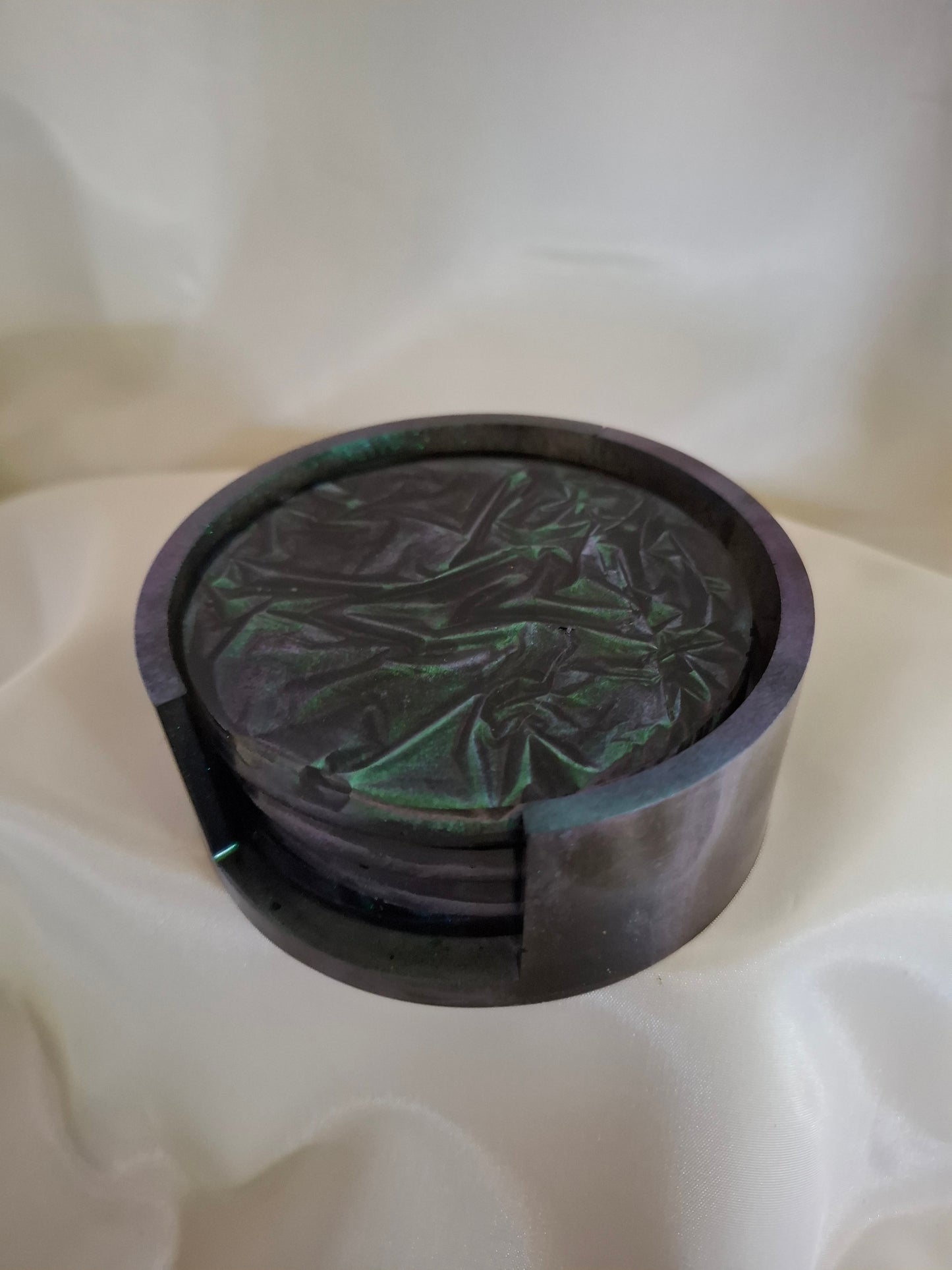 4 onderzetters van epoxy